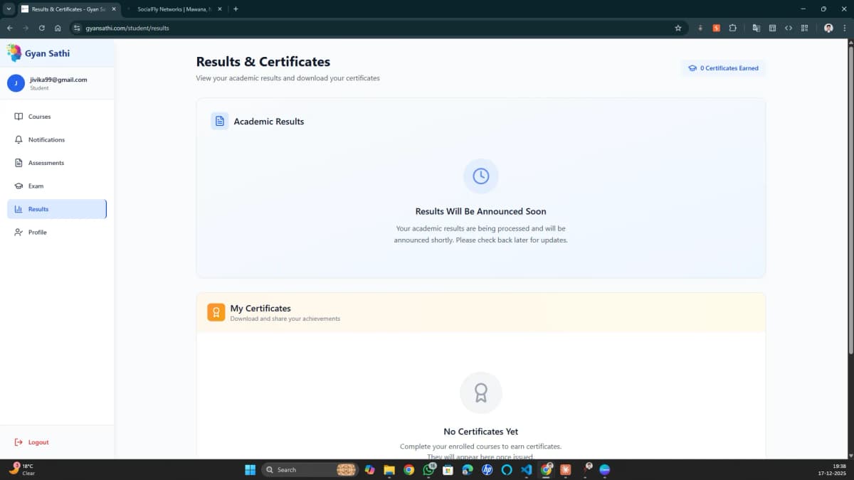 Gyansathi LMS Dashboard - 3