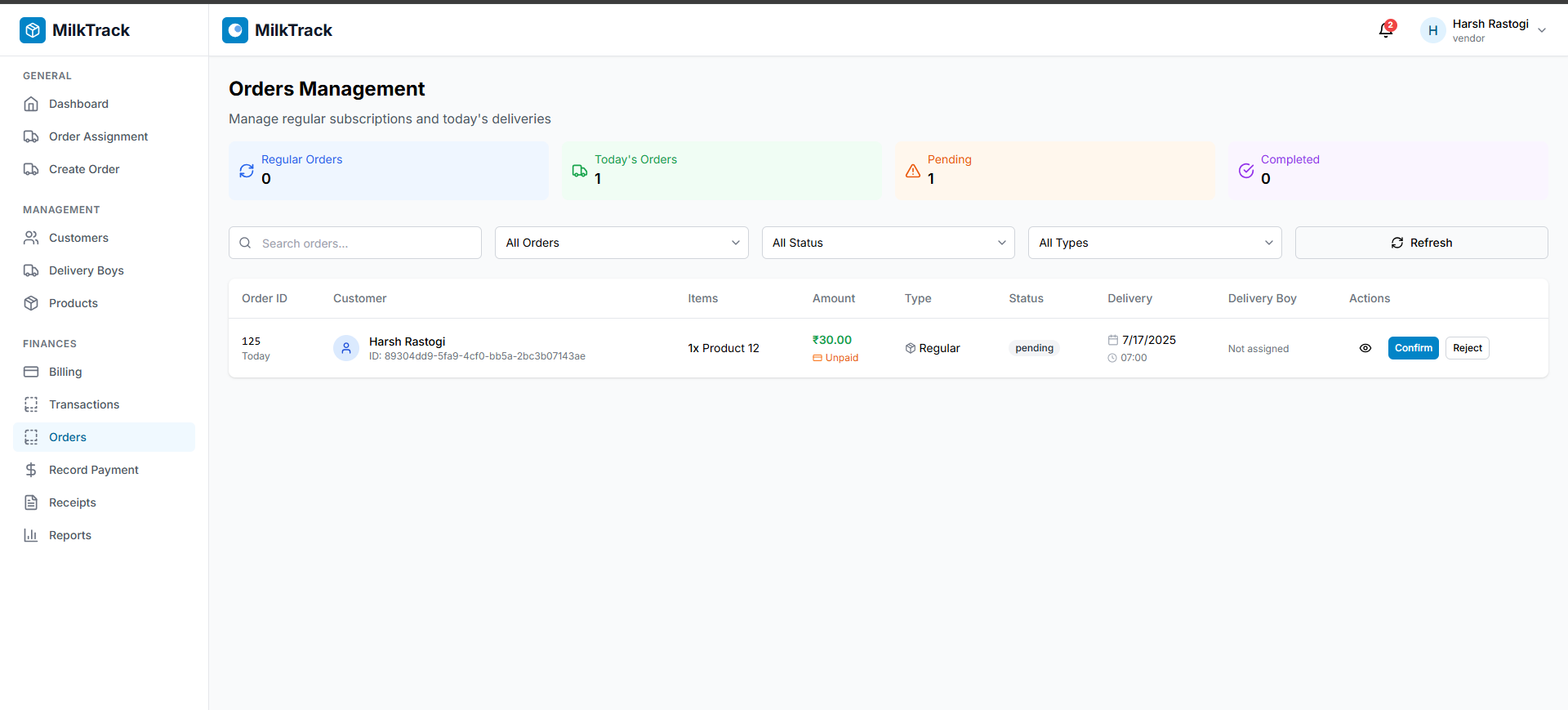 MilkFly Platform - 1